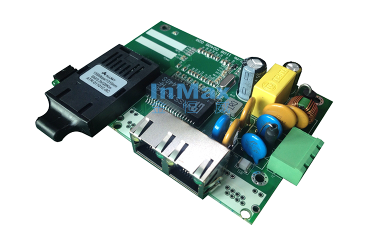 i303A-PCBA 1光2电口 嵌入式非网管型工业以太网交换机